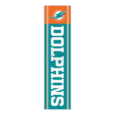 Miami Dolphins 48" Team Name with Logo Leaner
