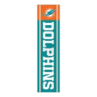 Miami Dolphins 48" Team Name with Logo Leaner