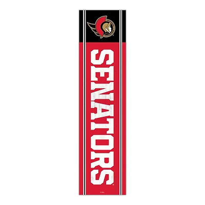 Ottawa Senators 48" Team Name with Logo Leaner