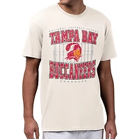 Men's Starter Cream Tampa Bay Buccaneers Distressed Field T-Shirt