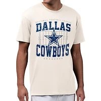 Men's Starter Cream Dallas Cowboys Distressed Field T-Shirt