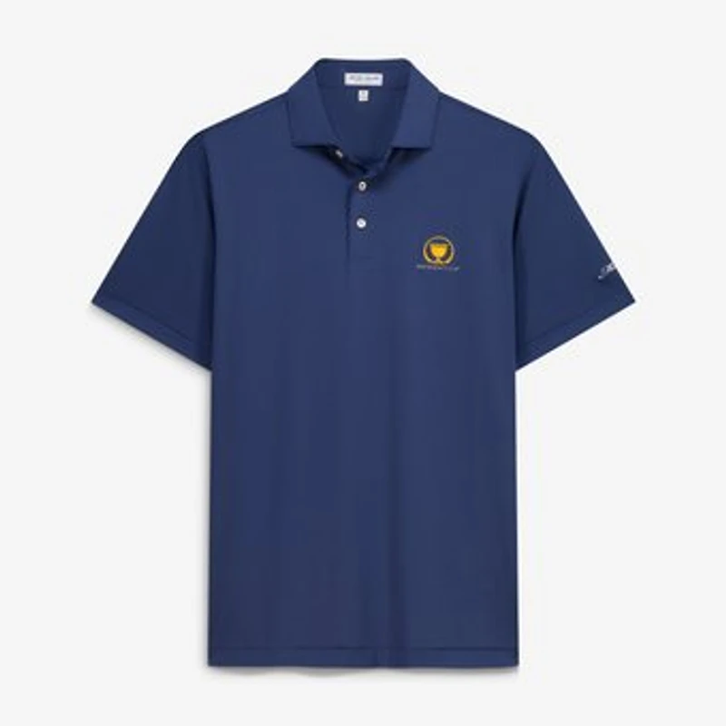 Men's Peter Millar Navy Presidents Cup Hugo Performance Jersey Polo