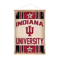 Indiana Hoosiers 36" x 54" Large Canvas Wall Art Tapestry with Wood Frame
