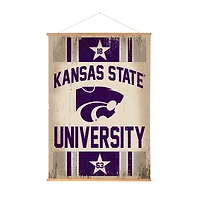 Kansas State Wildcats 36" x 54" Large Canvas Wall Art Tapestry with Wood Frame