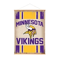 Minnesota Vikings 36" x 54" Large Canvas Wall Art Tapestry with Wood Frame