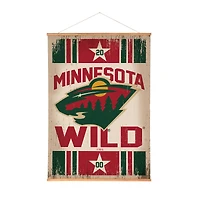 Minnesota Wild 36" x 54" Large Canvas Wall Art Tapestry with Wood Frame