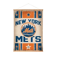 New York Mets 36" x 54" Large Canvas Wall Art Tapestry with Wood Frame