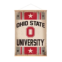 Ohio State Buckeyes 36" x 54" Large Canvas Wall Art Tapestry with Wood Frame