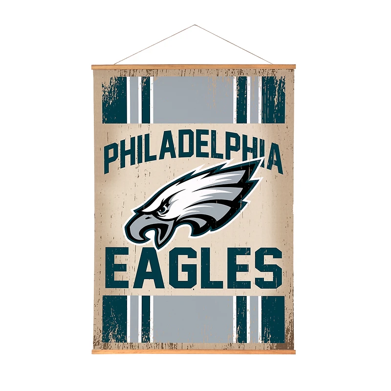 Philadelphia Eagles 36" x 54" Large Canvas Wall Art Tapestry with Wood Frame