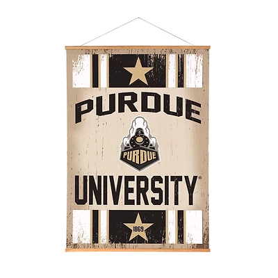 Purdue Boilermakers 36" x 54" Large Canvas Wall Art Tapestry with Wood Frame