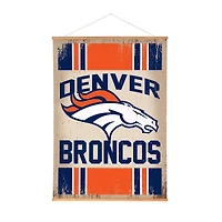 Denver Broncos 36" x 54" Large Canvas Wall Art Tapestry with Wood Frame