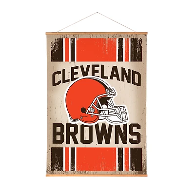 Cleveland Browns 36" x 54" Large Canvas Wall Art Tapestry with Wood Frame