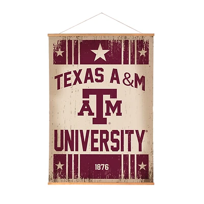 Texas A&M Aggies 36" x 54" Large Canvas Wall Art Tapestry with Wood Frame