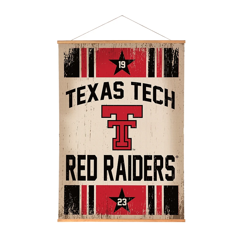 Texas Tech Red Raiders 36" x 54" Large Canvas Wall Art Tapestry with Wood Frame