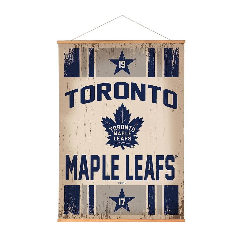 Toronto Maple Leafs 36" x 54" Large Canvas Wall Art Tapestry with Wood Frame
