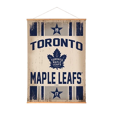 Toronto Maple Leafs 36" x 54" Large Canvas Wall Art Tapestry with Wood Frame