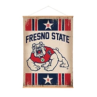 Fresno State Bulldogs 36" x 54" Large Canvas Wall Art Tapestry with Wood Frame