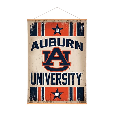 Auburn Tigers 36" x 54" Large Canvas Wall Art Tapestry with Wood Frame