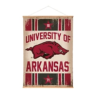 Arkansas Razorbacks 36" x 54" Large Canvas Wall Art Tapestry with Wood Frame