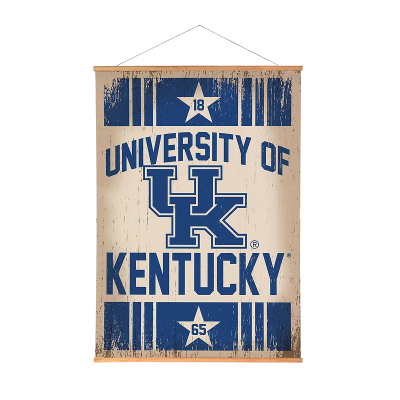 Kentucky Wildcats 36" x 54" Large Canvas Wall Art Tapestry with Wood Frame