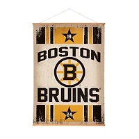Boston Bruins 36" x 54" Large Canvas Wall Art Tapestry with Wood Frame
