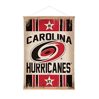 Carolina Hurricanes 36" x 54" Large Canvas Wall Art Tapestry with Wood Frame