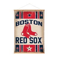 Boston Red Sox 36" x 54" Large Canvas Wall Art Tapestry with Wood Frame
