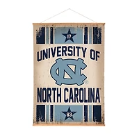 North Carolina Tar Heels 36" x 54" Large Canvas Wall Art Tapestry with Wood Frame