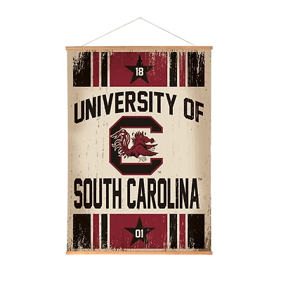 South Carolina Gamecocks 36" x 54" Large Canvas Wall Art Tapestry with Wood Frame