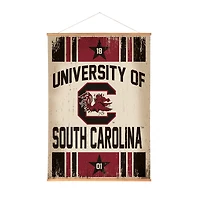 South Carolina Gamecocks 36" x 54" Large Canvas Wall Art Tapestry with Wood Frame