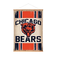 Chicago Bears 36" x 54" Large Canvas Wall Art Tapestry with Wood Frame