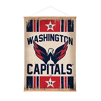 Washington Capitals 36" x 54" Large Canvas Wall Art Tapestry with Wood Frame