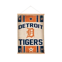 Detroit Tigers 24" x 36" Antique Style Canvas Wall Art Tapestry with Wood Frame