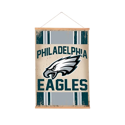 Philadelphia Eagles 24" x 36" Antique Style Canvas Wall Art Tapestry with Wood Frame