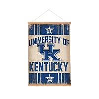 Kentucky Wildcats 24" x 36" Antique Style Canvas Wall Art Tapestry with Wood Frame