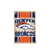 Denver Broncos 24" x 36" Antique Style Canvas Wall Art Tapestry with Wood Frame