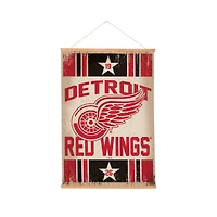 Detroit Red Wings 24" x 36" Antique Style Canvas Wall Art Tapestry with Wood Frame