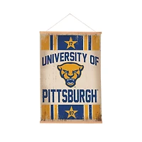 Pitt Panthers 24" x 36" Antique Style Canvas Wall Art Tapestry with Wood Frame