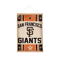 San Francisco Giants 24" x 36" Antique Style Canvas Wall Art Tapestry with Wood Frame