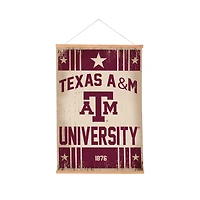 Texas A&M Aggies 24" x 36" Antique Style Canvas Wall Art Tapestry with Wood Frame