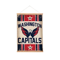 Washington Capitals 24" x 36" Antique Style Canvas Wall Art Tapestry with Wood Frame