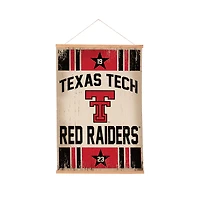 Texas Tech Red Raiders 24" x 36" Antique Style Canvas Wall Art Tapestry with Wood Frame