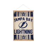 Tampa Bay Lightning 24" x 36" Antique Style Canvas Wall Art Tapestry with Wood Frame