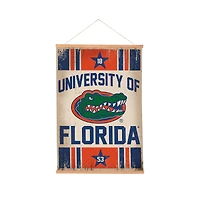 Florida Gators 24" x 36" Antique Style Canvas Wall Art Tapestry with Wood Frame