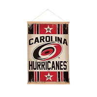Carolina Hurricanes 24" x 36" Antique Style Canvas Wall Art Tapestry with Wood Frame