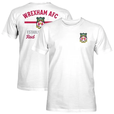 Men's 1863FC White Wrexham T-Shirt