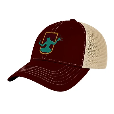 Men's 1863FC Maroon Detroit City FC Color Badge Offroad Adjustable Trucker Hat