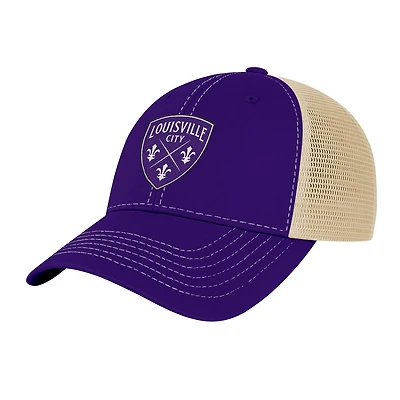 Men's 1863FC Purple Louisville City FC Color Badge Offroad Adjustable Trucker Hat
