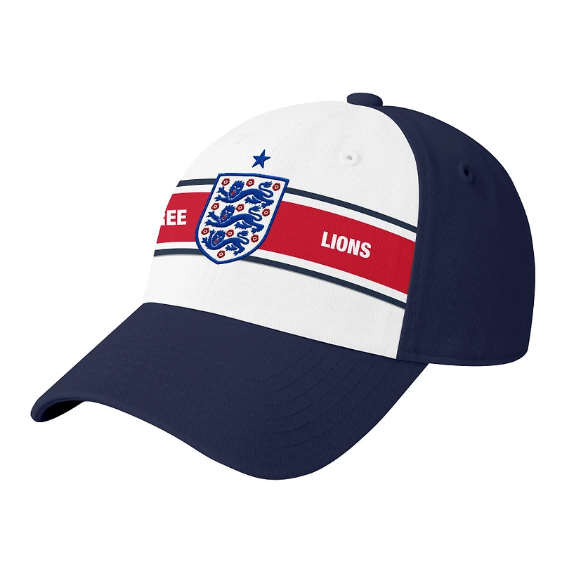 Men's 1863FC Navy England National Team Striped Band Adjustable Hat