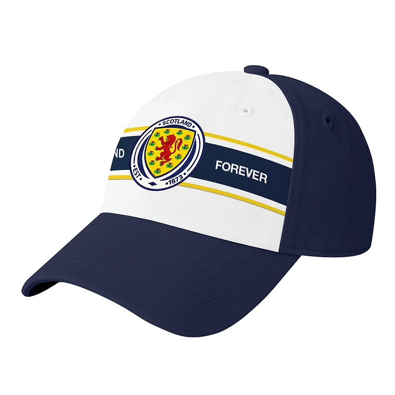 Men's 1863FC Navy Scotland National Team  Striped Band Adjustable Hat